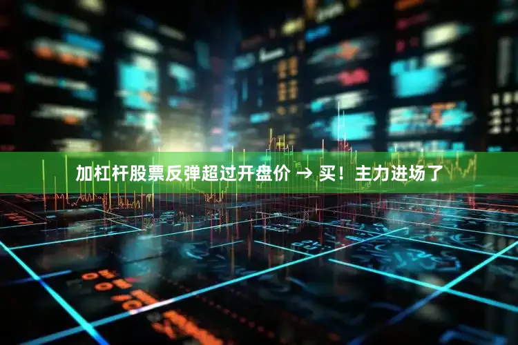 加杠杆股票反弹超过开盘价 → 买！主力进场了